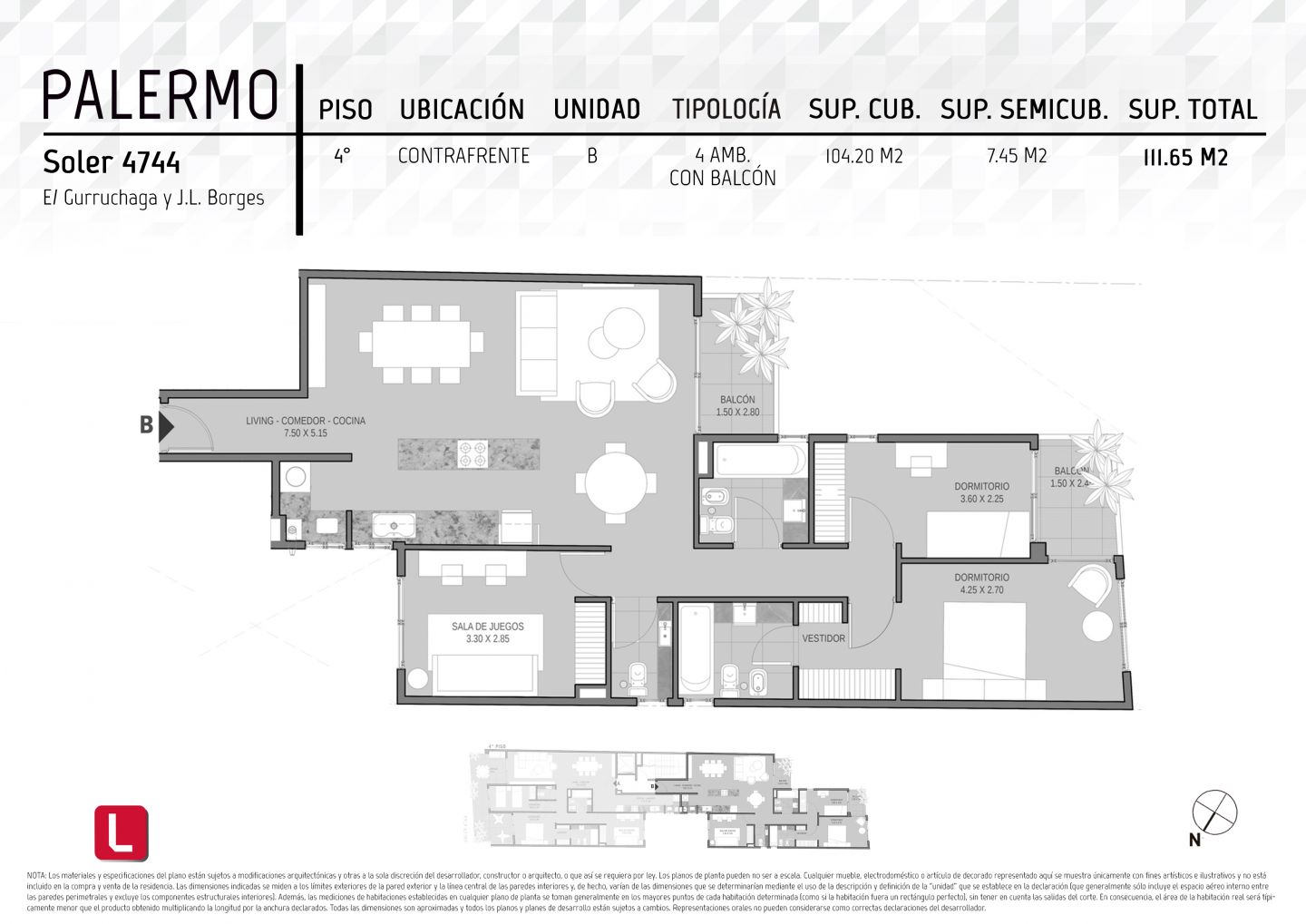 VENTA DE DEPARTAMENTO EN Capital Federal - Palermo - 22