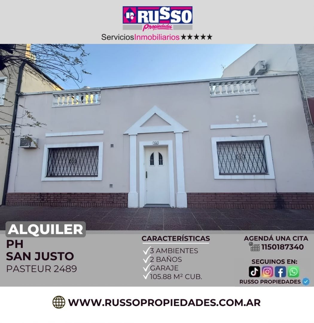 Departamento en PASTEUR 2400