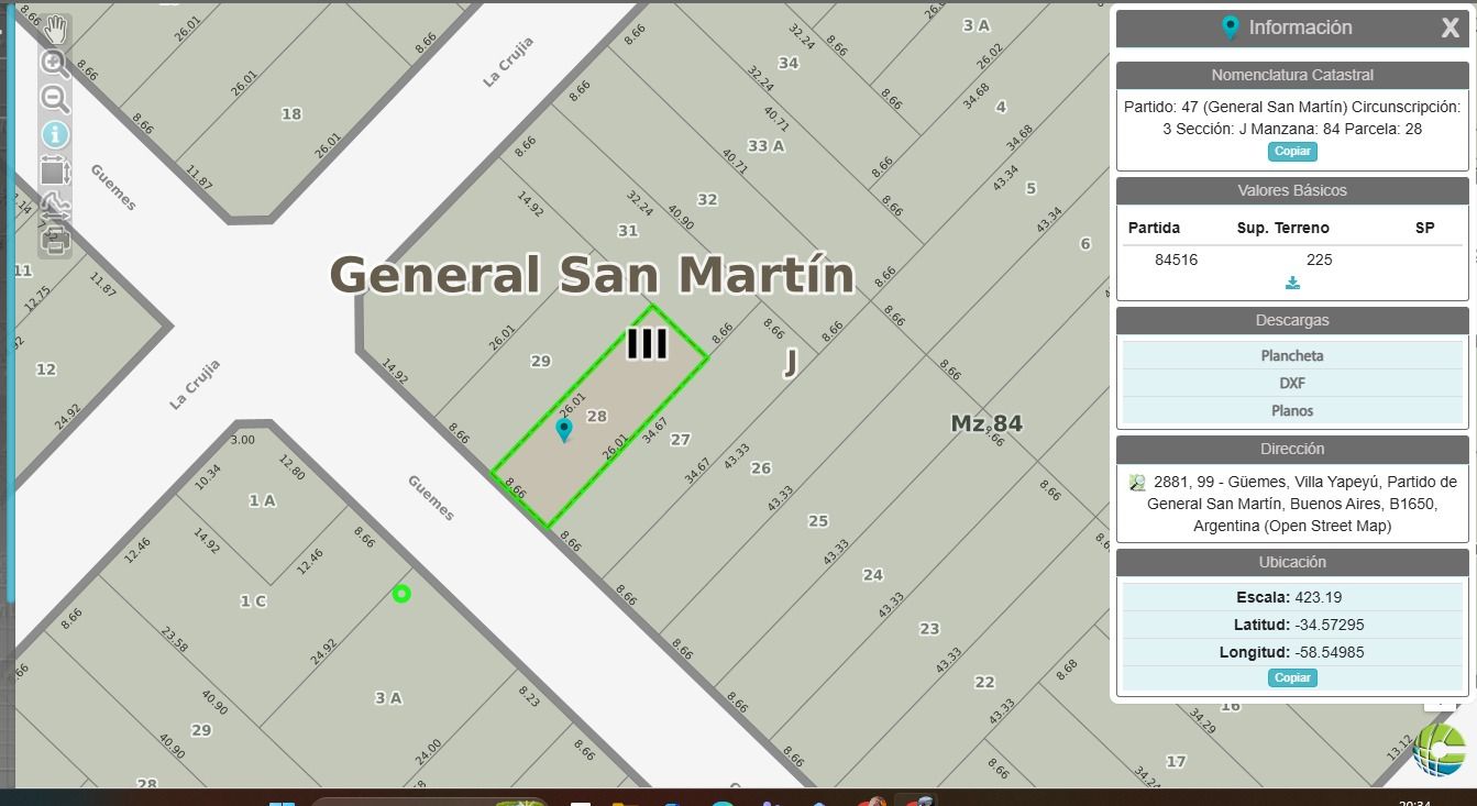 Lote en Venta en General San Martin, G.B.A. Zona Norte