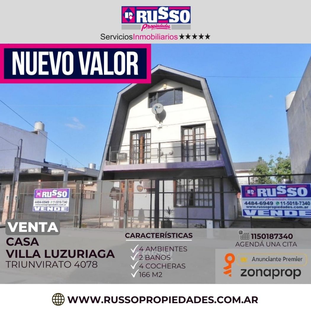 Casa en TRIUNVIRATO 4000