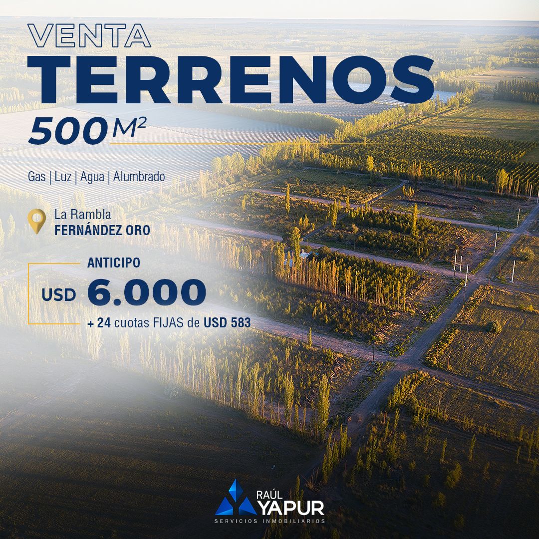 Lote en venta La Rambla 