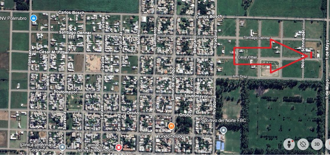 Terreno de 325 m² en Esperanza