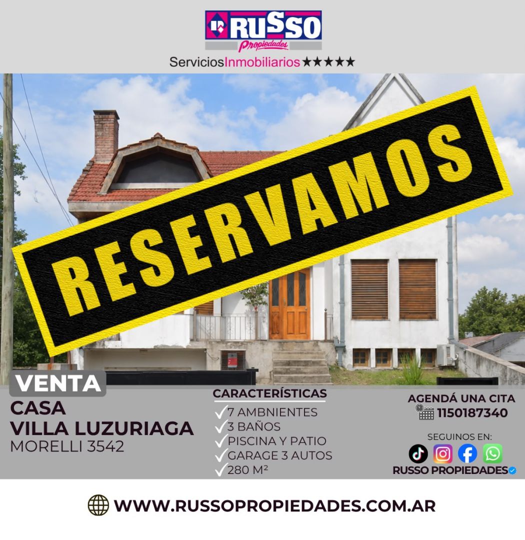 Casa en MORELLI 3500