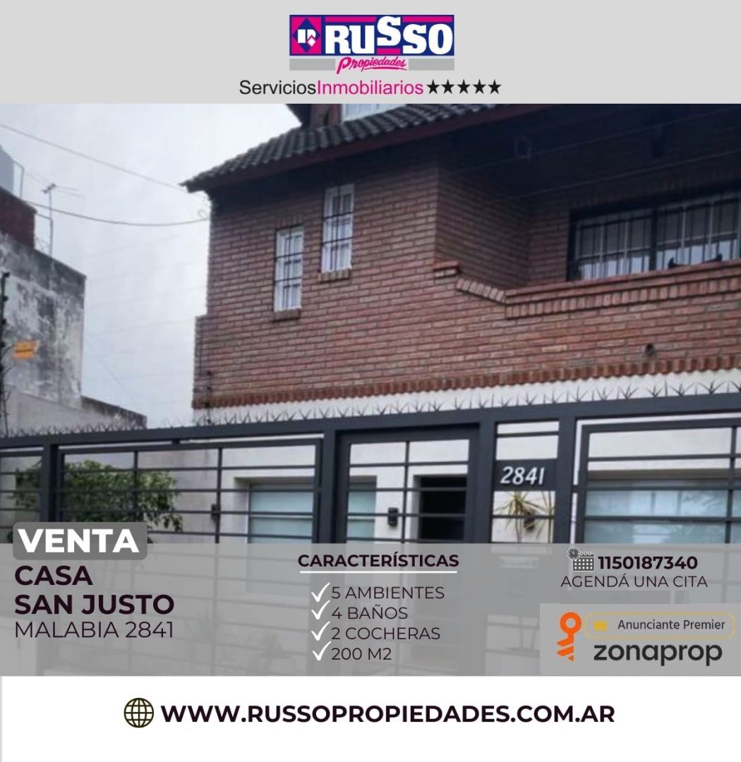 Casa en MALABIA 2800