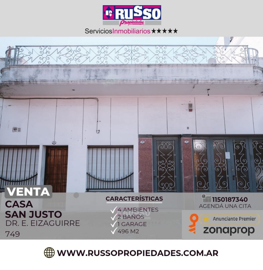 Casa en EIZAGUIRRE, DR.  700
