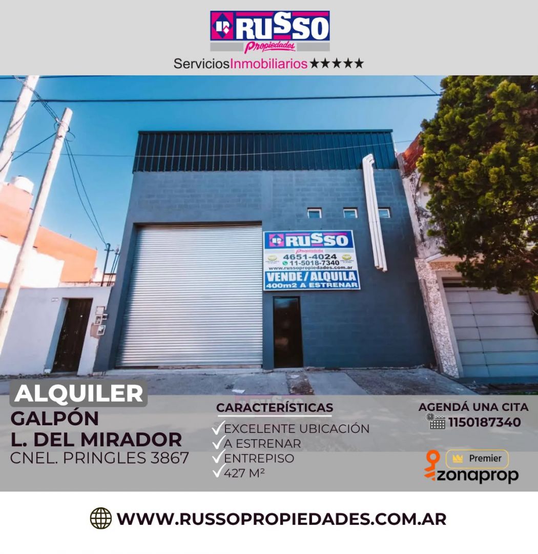 Galpon en PRINGLES, CNEL. 3800