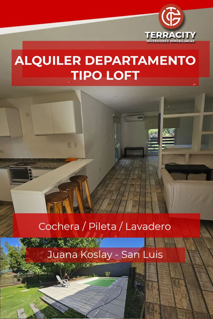 Departamento en alquiler 1 ambientes