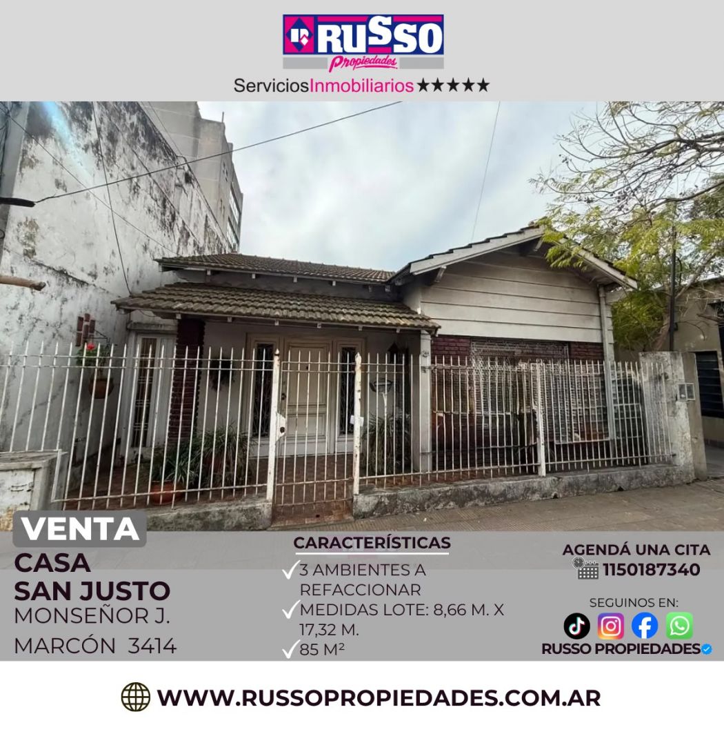 Casa en MARCON, MONSEÑO 3400
