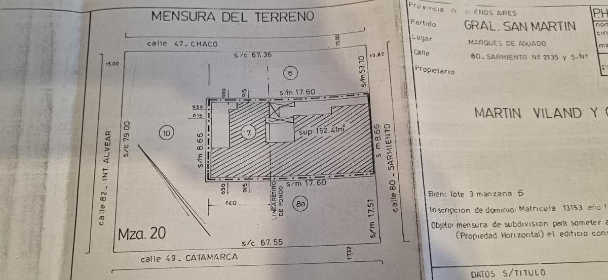 Casa en Venta en General San Martin, G.B.A. Zona Norte