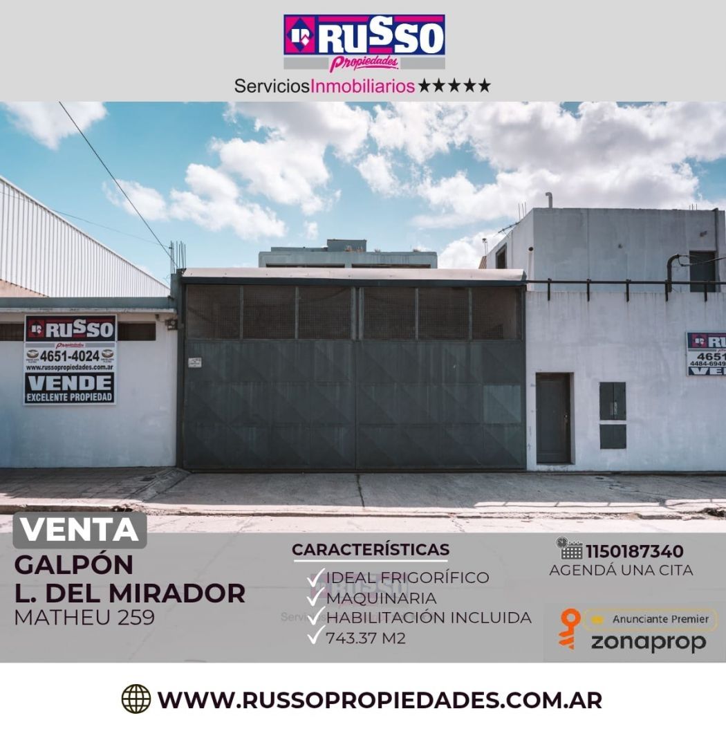 Galpon en MATHEU 200