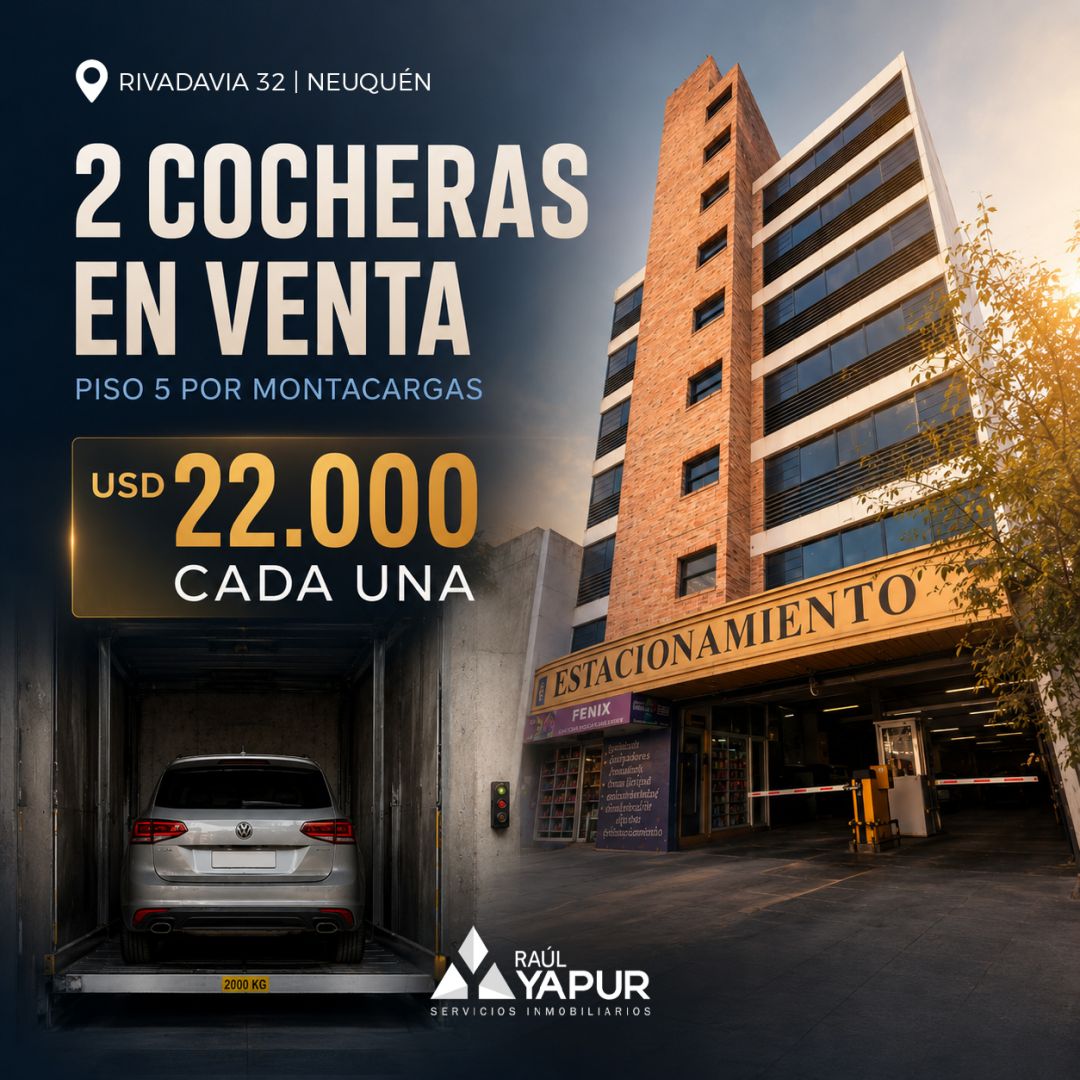 Cochera en venta área Centro Este 