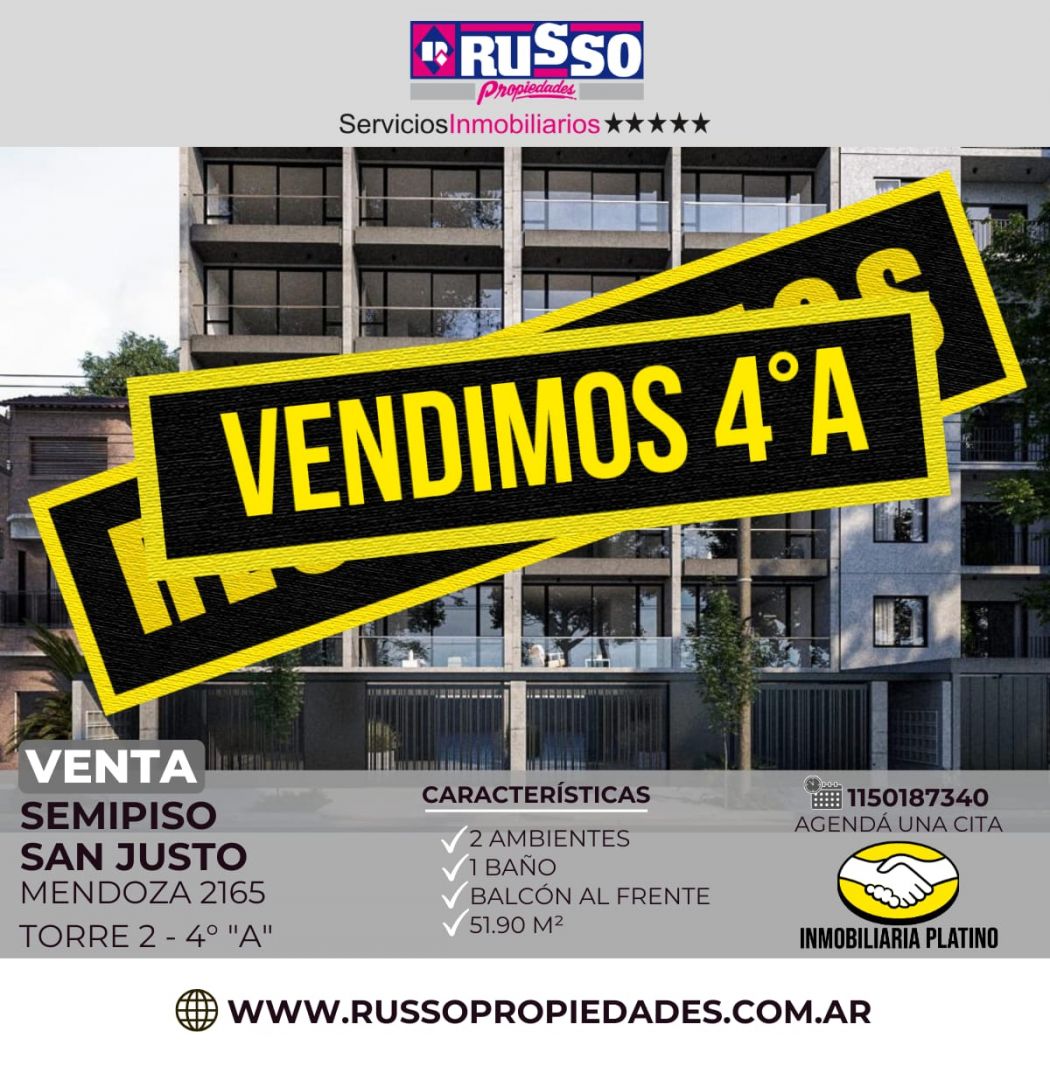 Departamento en venta San Justo 2 ambientes - imagen 1