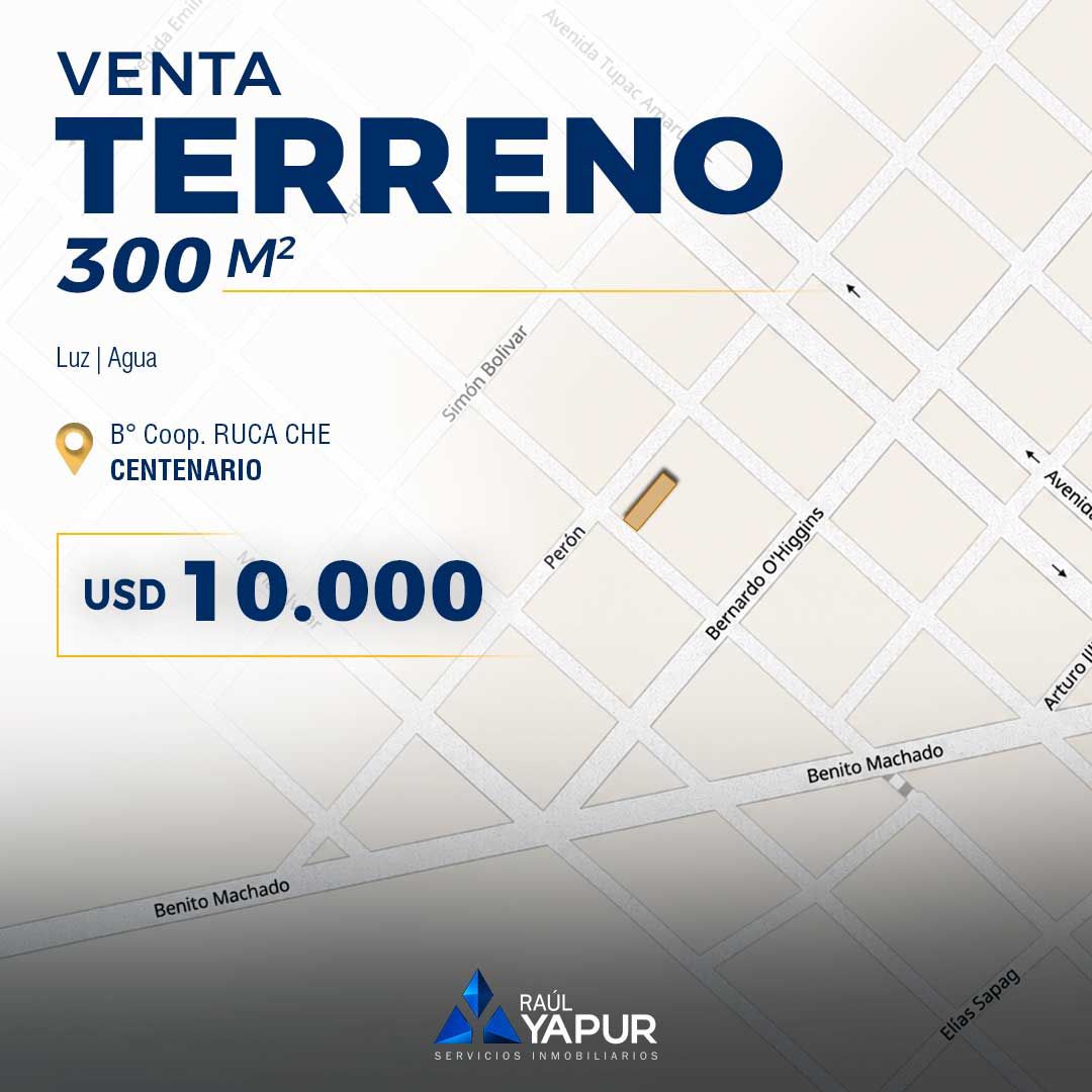 Lote en venta Coop. Ruca Che 