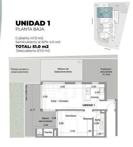 Departamento en venta Pinamar 2 ambientes