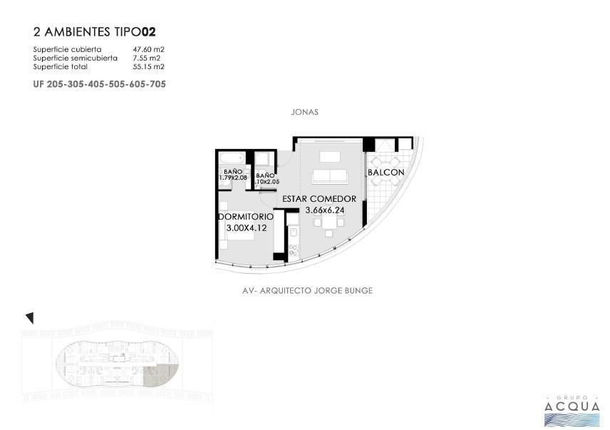 Departamento en venta Pinamar 2 ambientes
