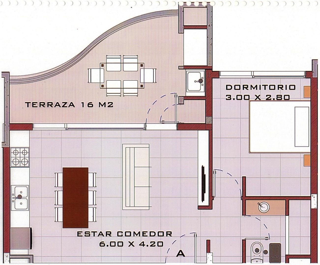 Departamento en venta Norte 2 ambientes