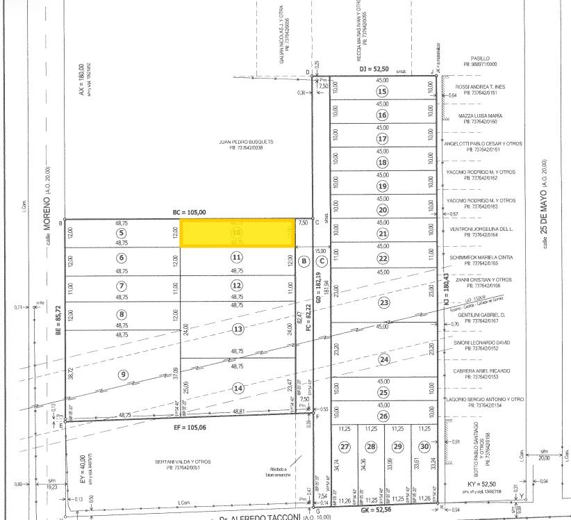 VENTA DE LOTE EN Zavalla