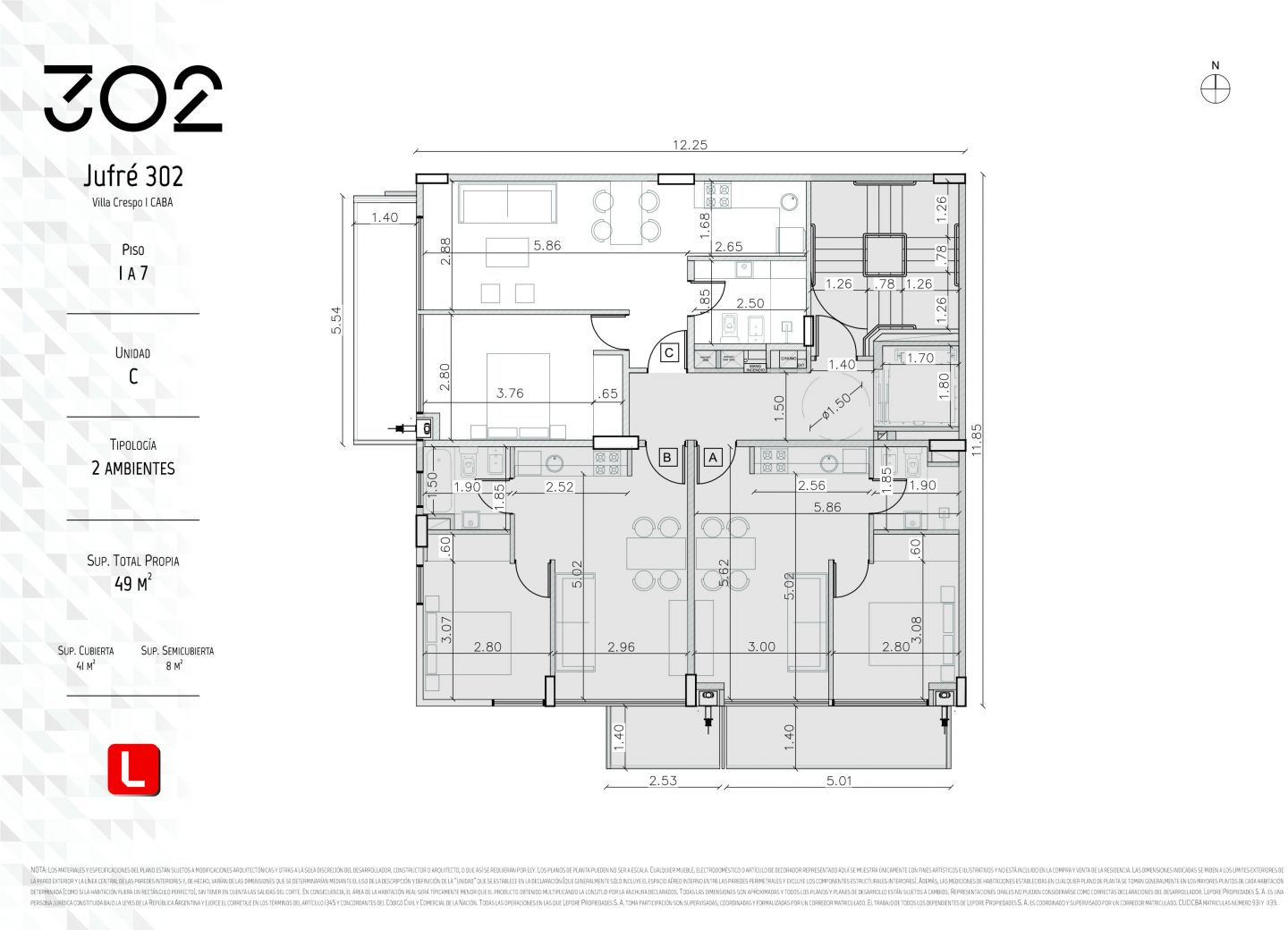 VENTA DE DEPARTAMENTO EN Capital Federal - Villa Crespo - 6