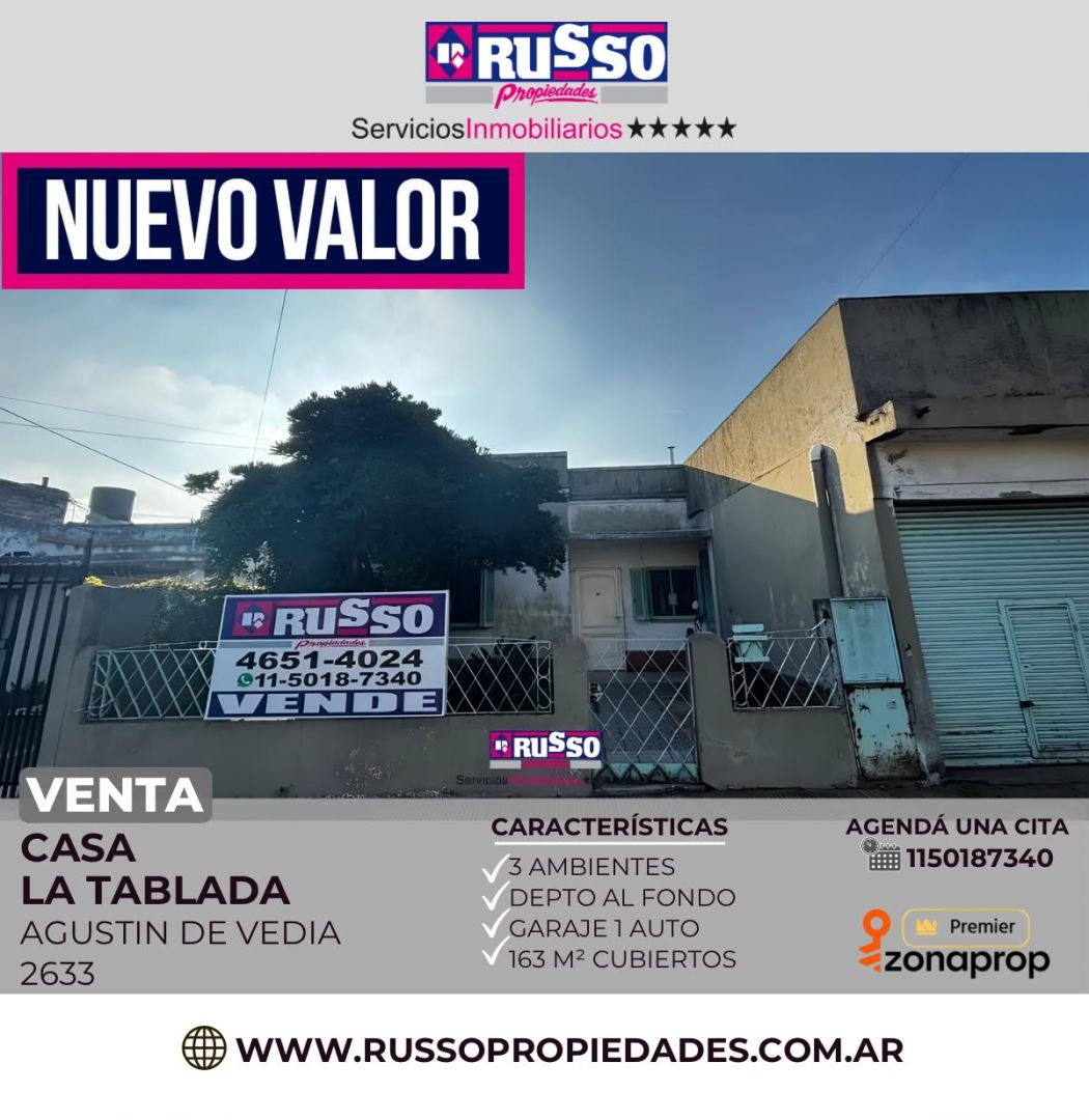 Casa en DE VEDIA, AGUSTI 2600