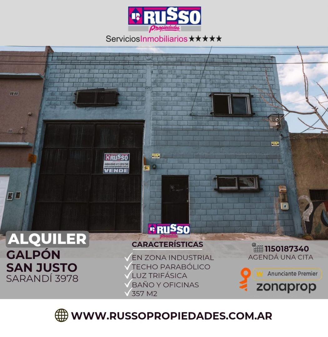 Galpon en SARANDI 3900