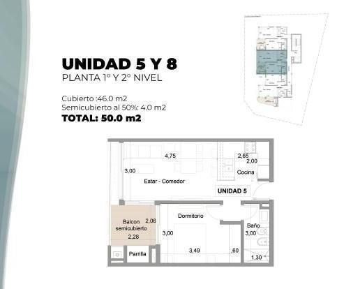 Departamento en venta Pinamar 2 ambientes
