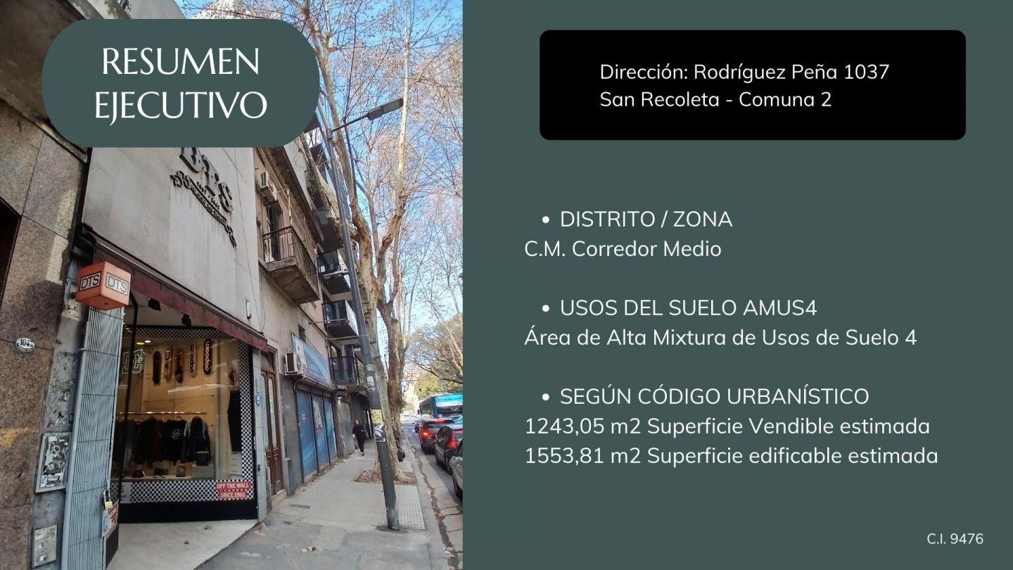 Lote en Venta en Recoleta, Capital Federal