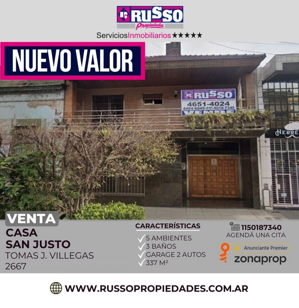 Casa en VILLEGAS, TOMAS  2600