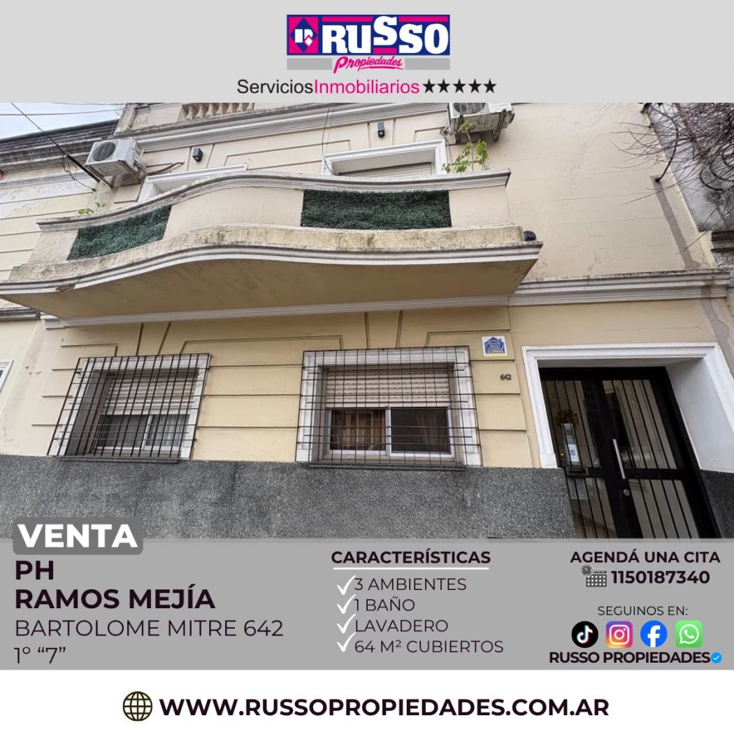 Departamento en BARTOLOME MITRE 600