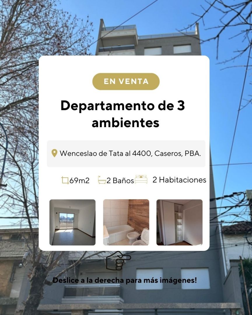 VENTA DE DEPARTAMENTO EN Tres de Febrero - Caseros - 1