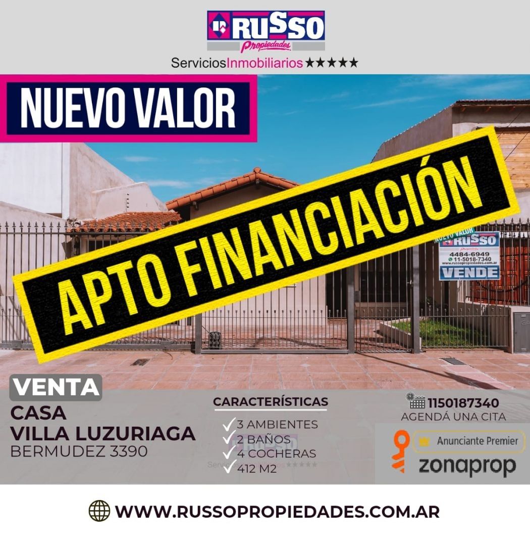 Casa en BERMUDEZ 3300