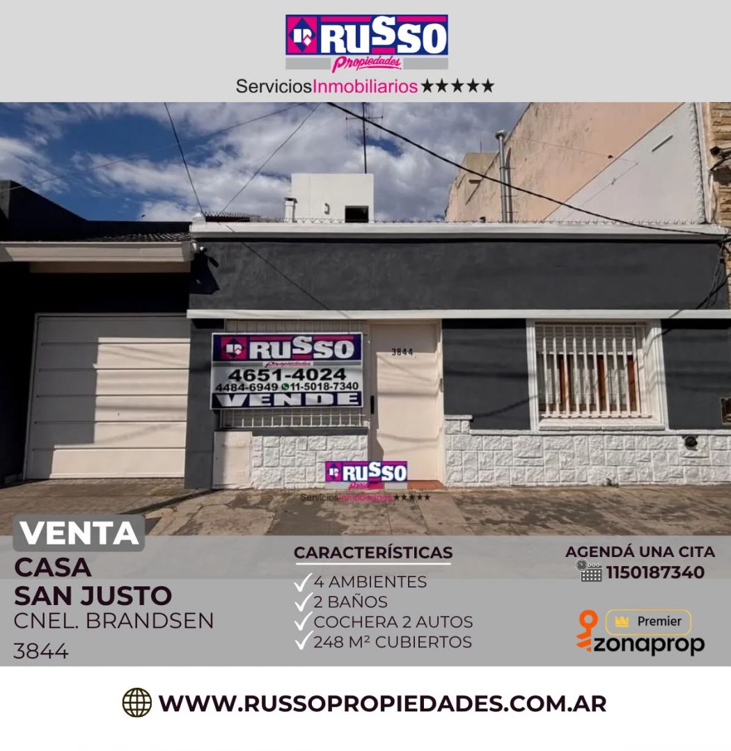 Casa en BRANDSEN, CNEL. 3800