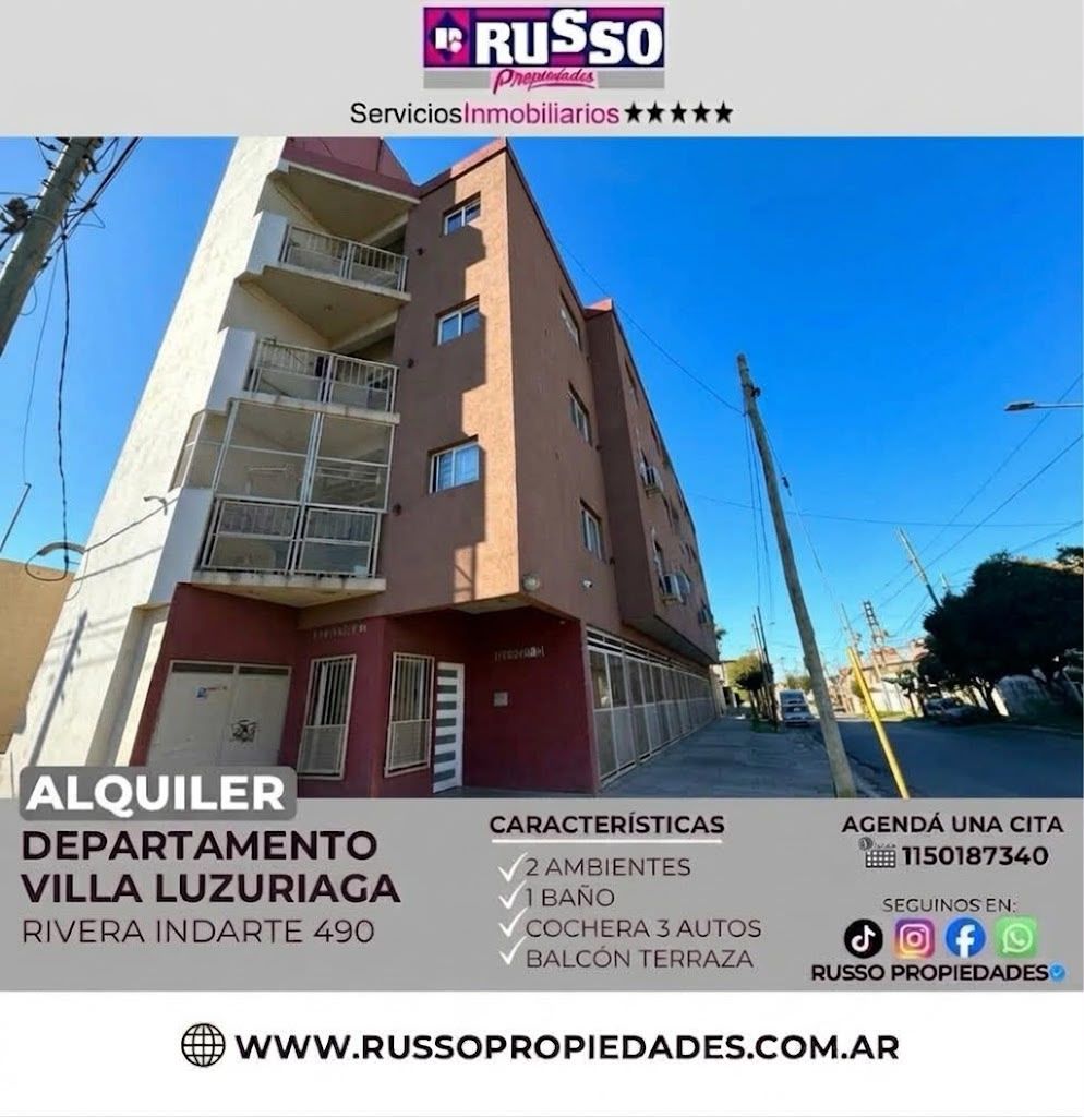 Departamento en RIVERA INDARTE 400
