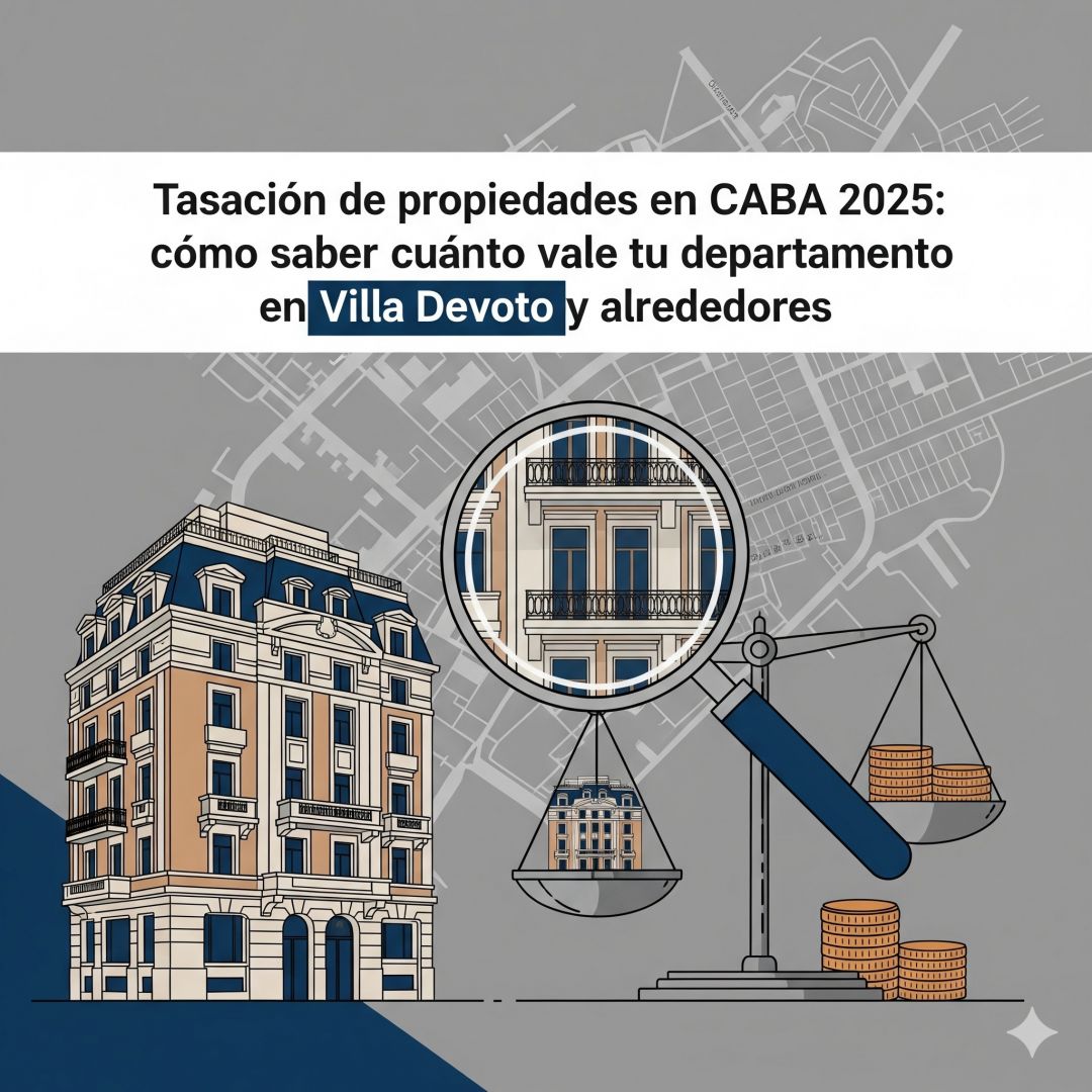 Tasación de propiedades en CABA 2025: cómo saber cuánto vale tu departamento en Villa Devoto y alrededores