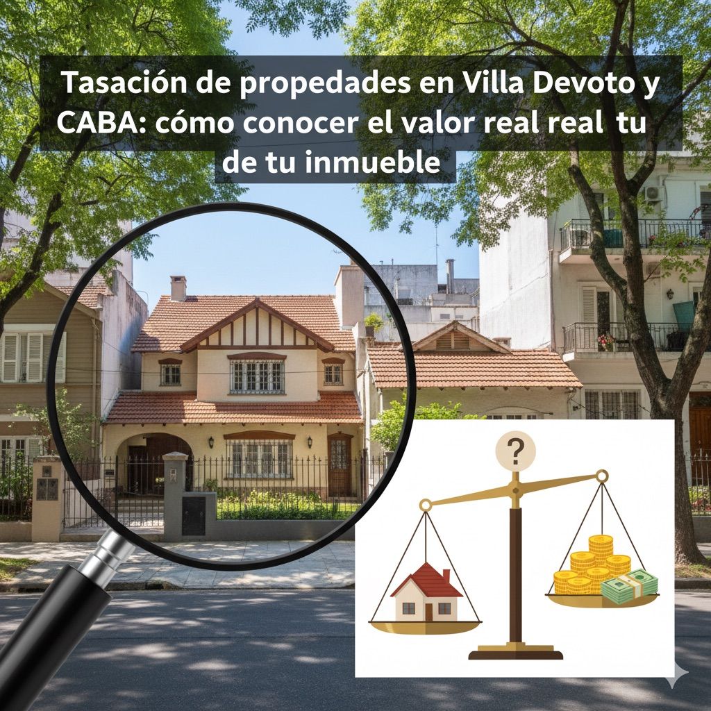 Tasación de propiedades en Villa Devoto y CABA: cómo conocer el valor real de tu inmueble