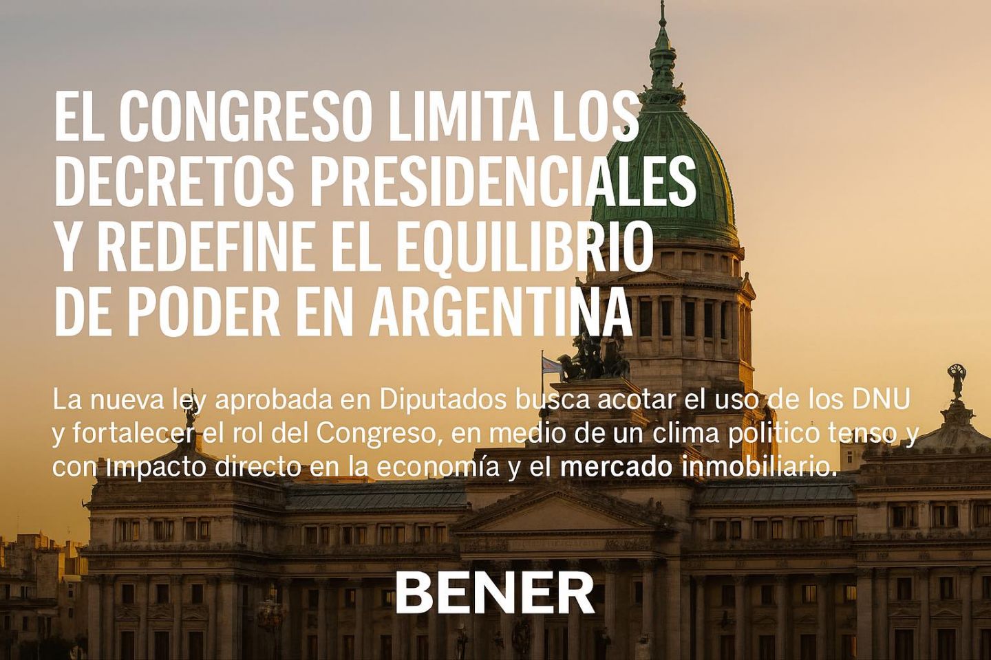 El Congreso limita los decretos presidenciales y redefine el equilibrio de poder en Argentina