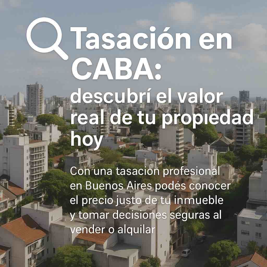Tasación en CABA: descubrí el valor real de tu propiedad hoy