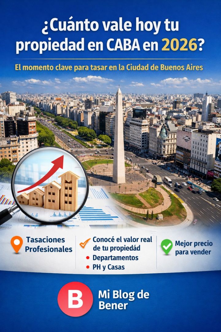 ¿Cuánto vale hoy tu propiedad en CABA en 2026? El momento clave para tasar en la Ciudad de Buenos Aires