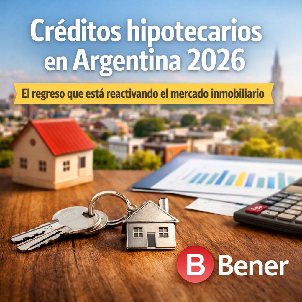 Créditos hipotecarios en Argentina 2026: el regreso que está reactivando el mercado inmobiliario