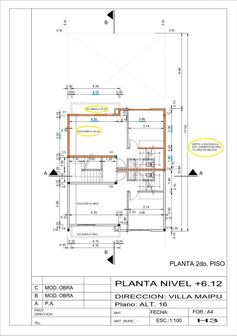 VENTA DE DEPARTAMENTO EN General San Martín - Villa Maipu - 3