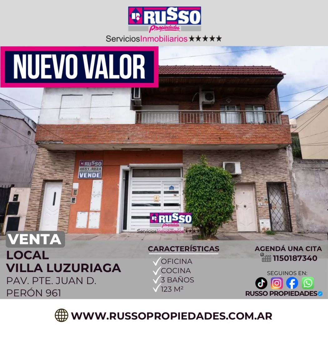 Local Comercial en PERON, AV. PTE.  900
