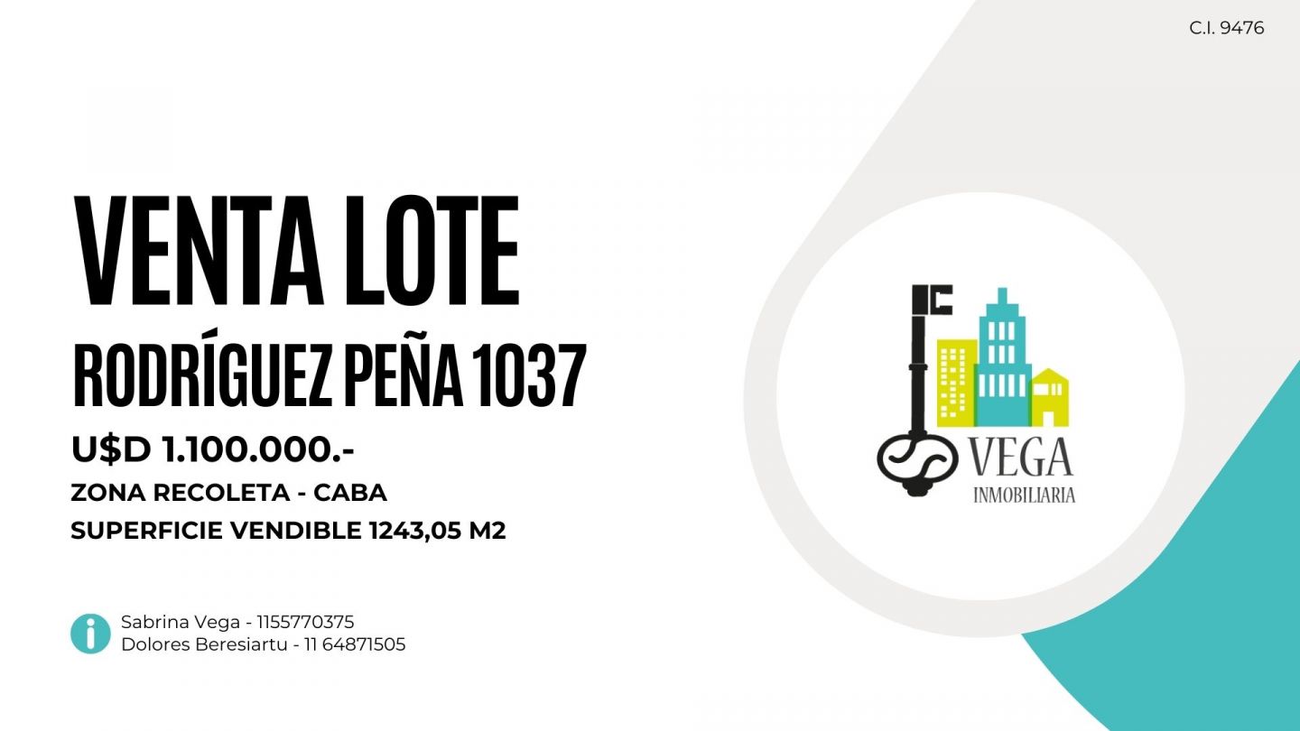 Lote en Venta en Recoleta, Capital Federal