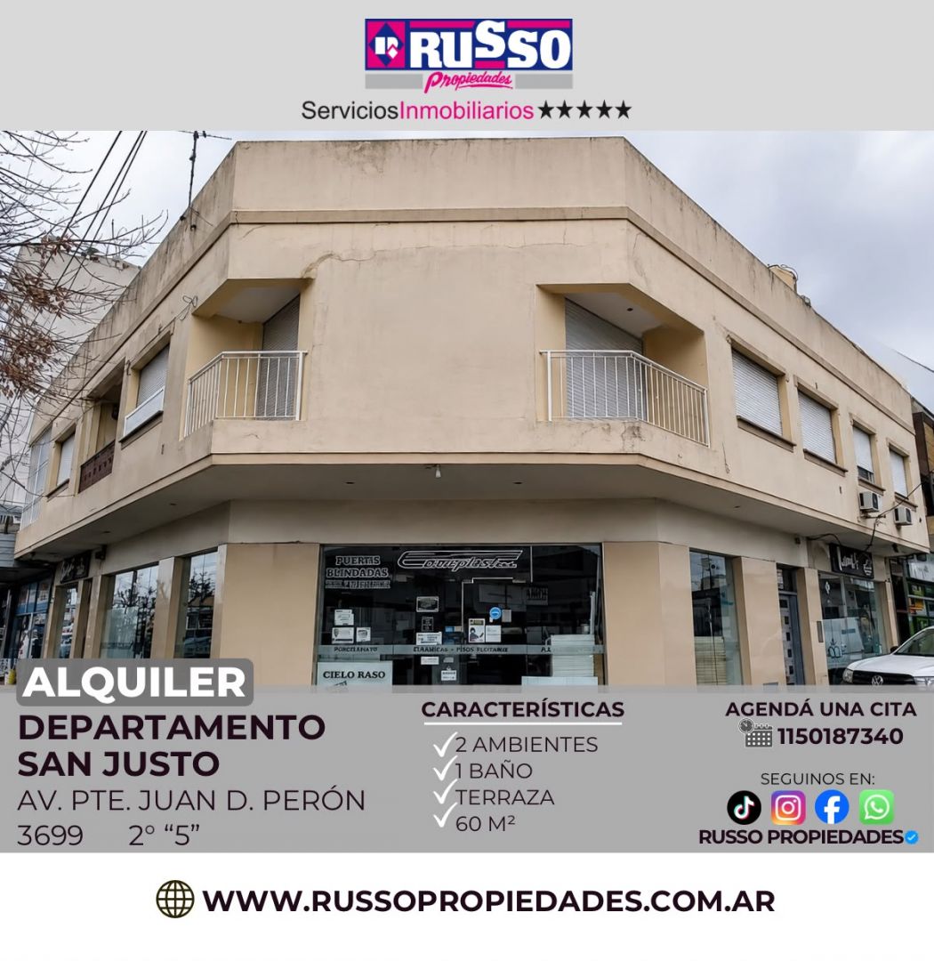 Departamento en PERON, AV. PTE. 3600