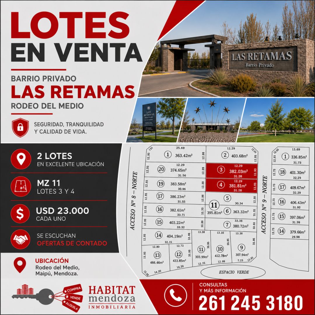 Lote en Las Retamas 
