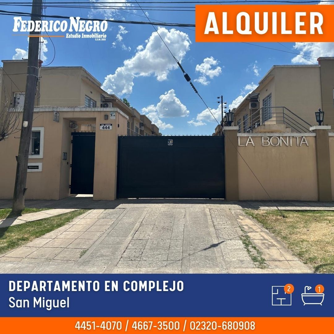 ALQUILER DE DEPARTAMENTO EN San Miguel