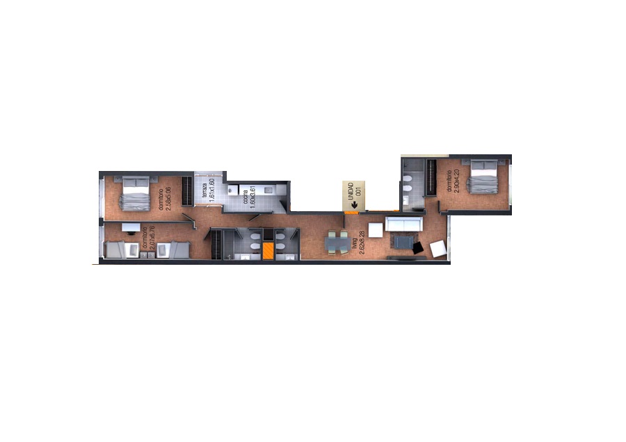 Apartamento en venta Pocitos 3 dormitorios