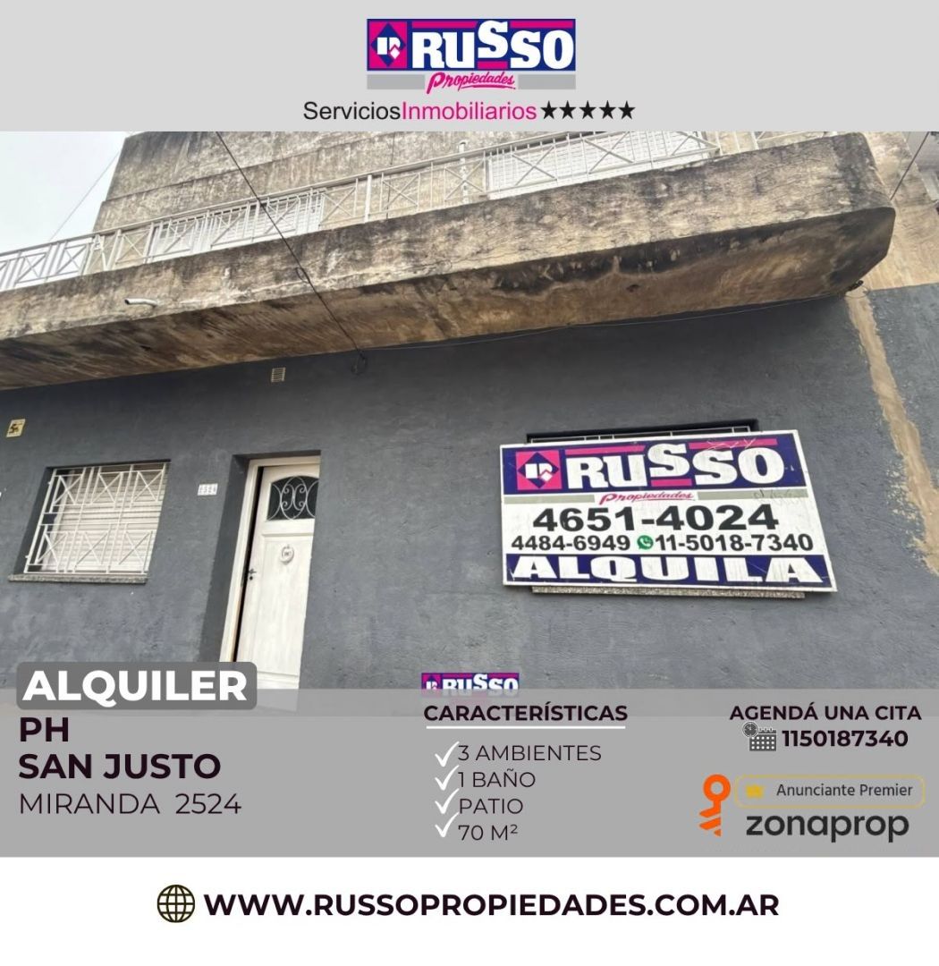 Departamento en MIRANDA 2500