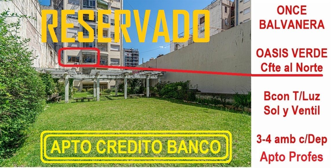 Departamento en venta Balvanera 4 ambientes