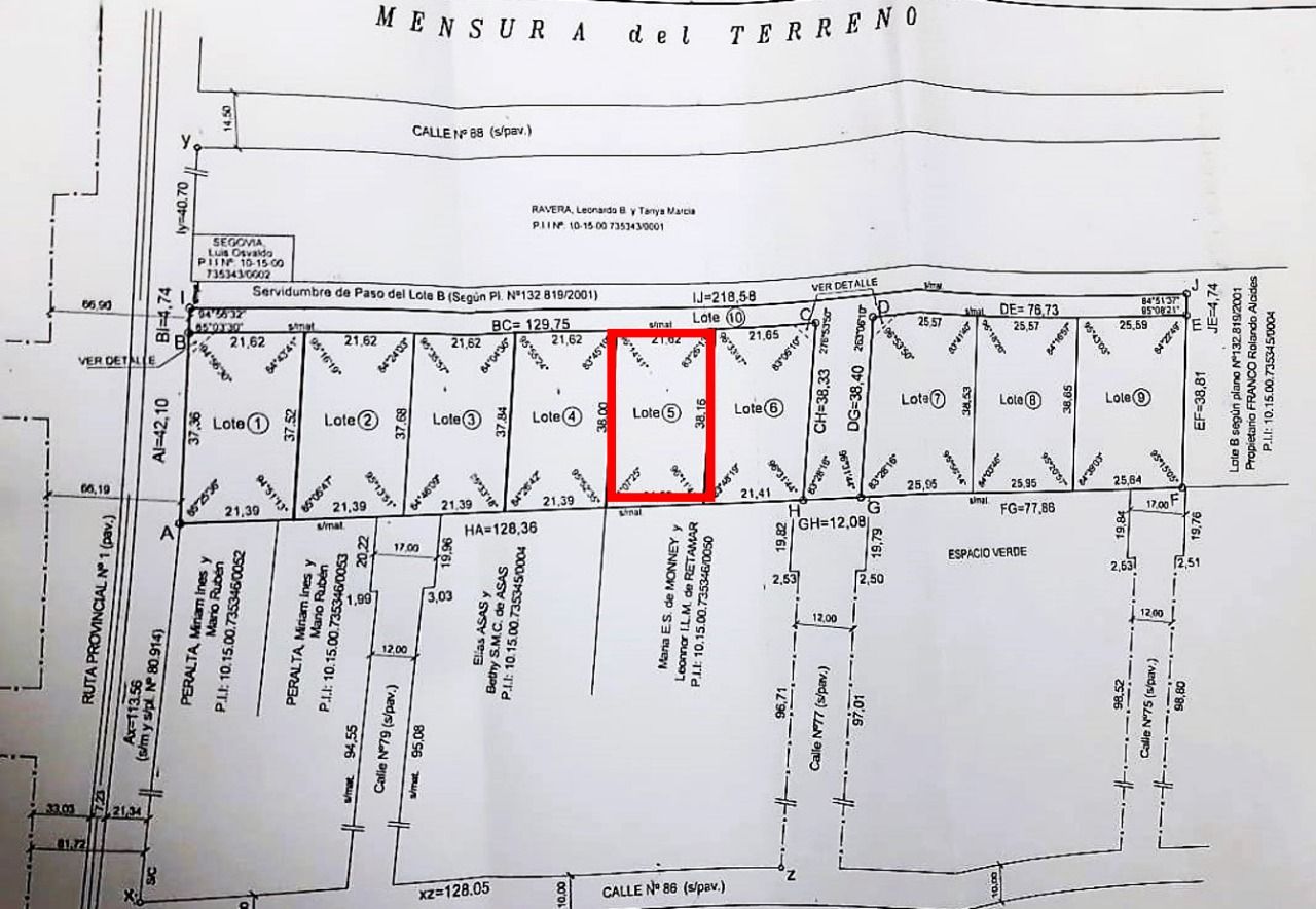 Lote EN VENTA