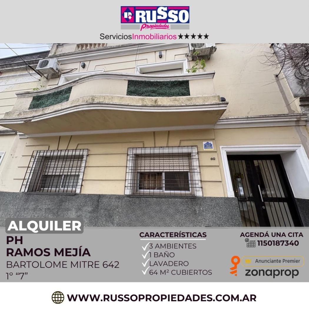 Departamento en BARTOLOME MITRE 600
