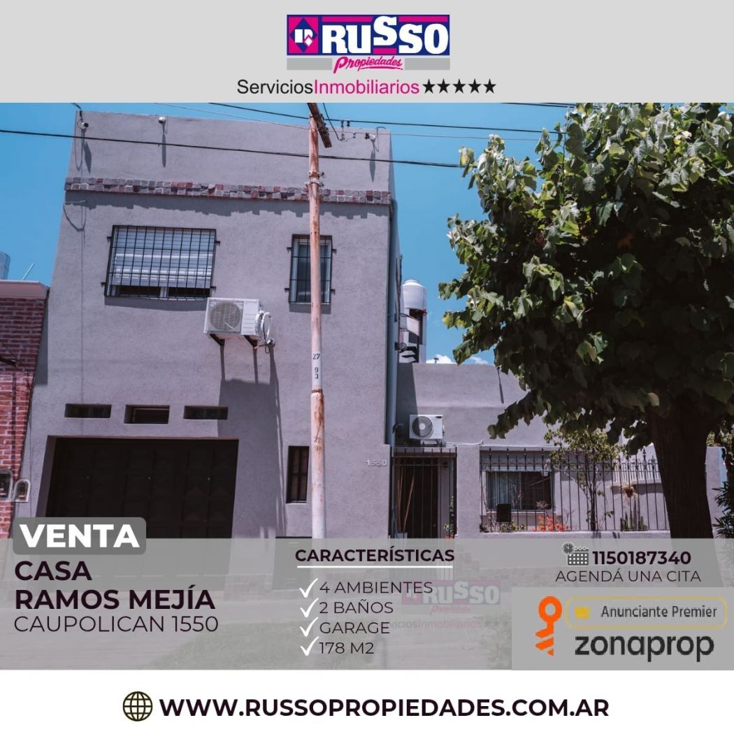 Casa en CAUPOLICAN 1500